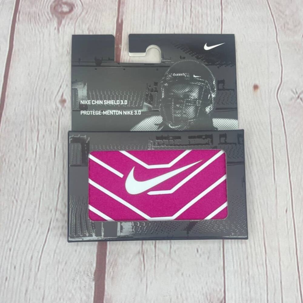 NWT Nike Unisex Football Chin Shield 3.0 Vivid Pink/White Size OSFM